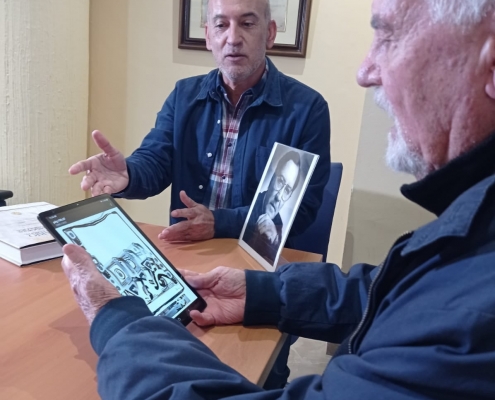 Pepe Bornoy dona al Centro Sesmero veinte obras de arte digital