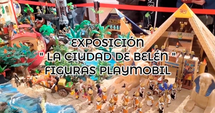 Exposición "La Ciudad de Belén" figuras Playmobil en el Centro Cultural Vicente Aleixandre